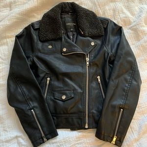 Obey vegan leather jacket